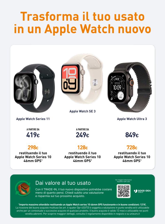 unieuro - Volantino attuale di Unieuro - Speciale Apple valido dal giovedì 18/06/2026 al mercoledì 24/06/2026 - page: 6