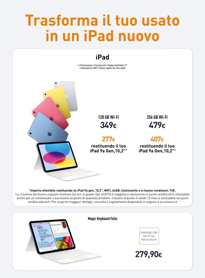 unieuro - Volantino attuale di Unieuro - Speciale Apple valido dal giovedì 18/06/2026 al mercoledì 24/06/2026 - page: 8