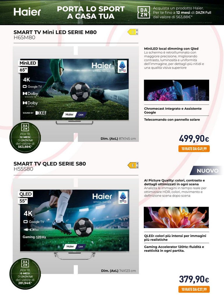 unieuro - Volantino attuale di Unieuro - Speciale Haier valido dal venerdì 21/08/2026 al domenica 06/09/2026 - page: 4
