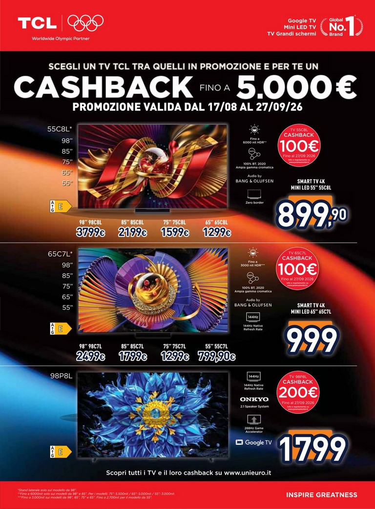 unieuro - Volantino attuale di Unieuro - Settembre ti sorprende valido dal lunedì 07/09/2026 al giovedì 17/09/2026 - page: 6