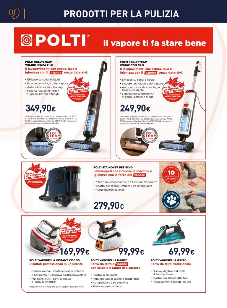 unieuro - Volantino attuale di Unieuro - Speciale Piccoli elettrodomestici valido dal mercoledì 16/09/2026 al domenica 27/09/2026 - page: 12