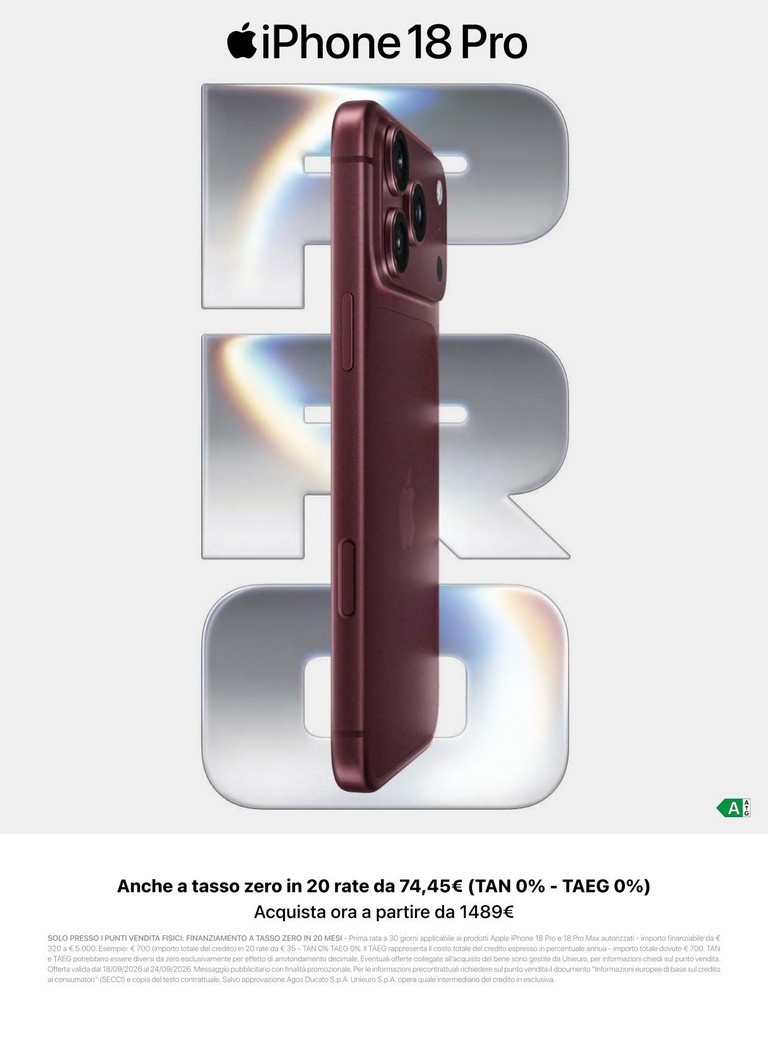 unieuro - Volantino attuale di Unieuro - Speciale Apple valido dal venerdì 18/09/2026 al giovedì 24/09/2026 - page: 3