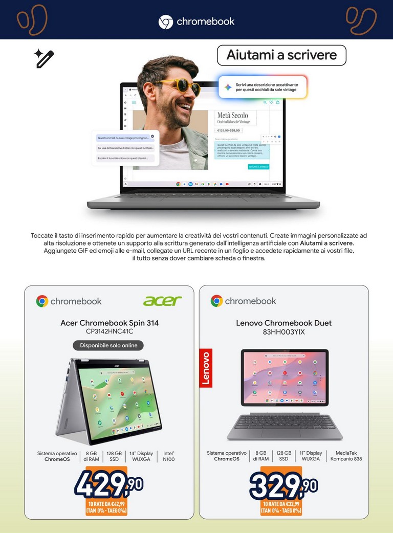 unieuro - Volantino attuale di Unieuro - Speciale Chromebook valido dal venerdì 18/09/2026 al domenica 04/10/2026 - page: 2