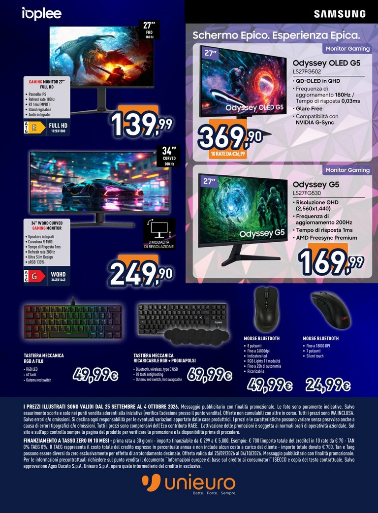 unieuro - Volantino attuale di Unieuro - Speciale Gaming valido dal venerdì 25/09/2026 al domenica 04/10/2026 - page: 6