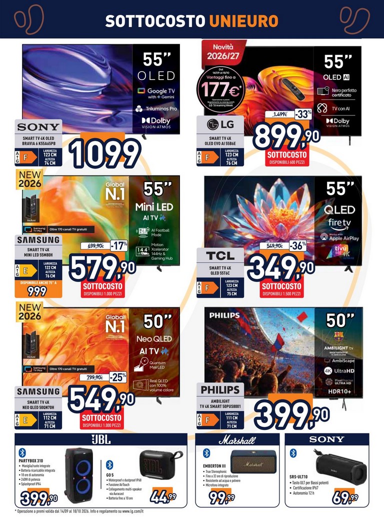 unieuro - Volantino attuale di Unieuro valido dal venerdì 02/10/2026 al domenica 11/10/2026 - page: 4