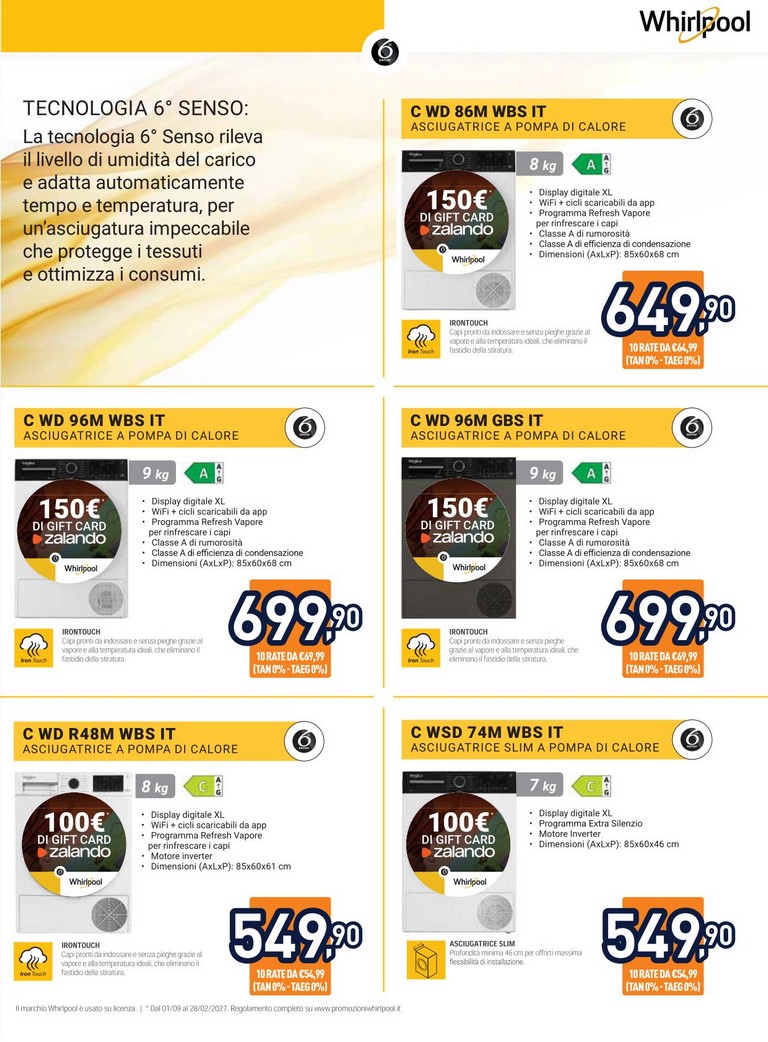 unieuro - Volantino attuale di Unieuro - Speciale Asciugatura valido dal venerdì 16/10/2026 al domenica 01/11/2026 - page: 6