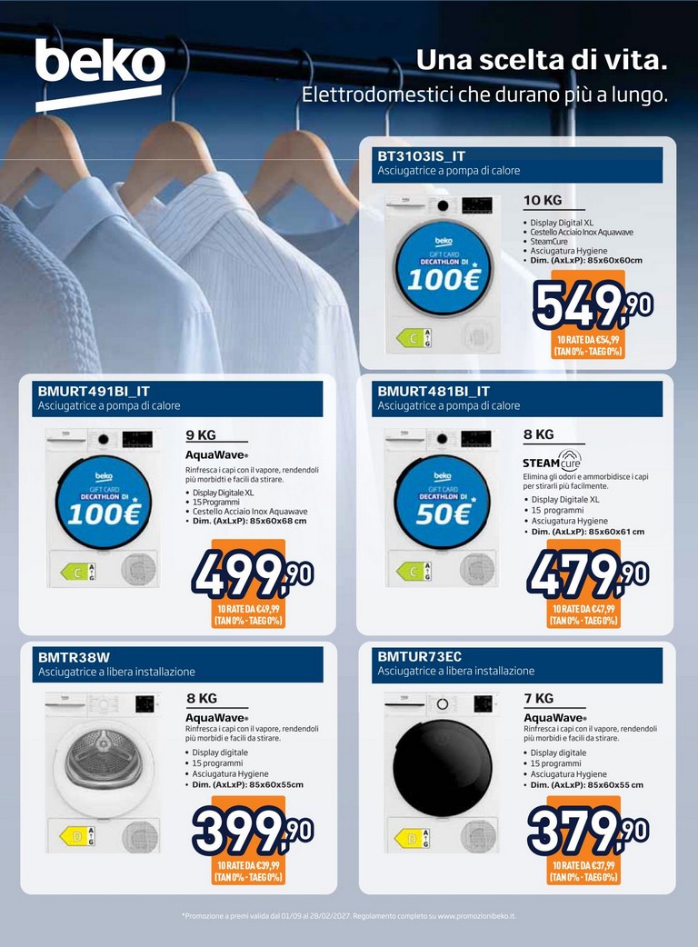 unieuro - Volantino attuale di Unieuro - Speciale Asciugatura valido dal venerdì 16/10/2026 al domenica 01/11/2026 - page: 8