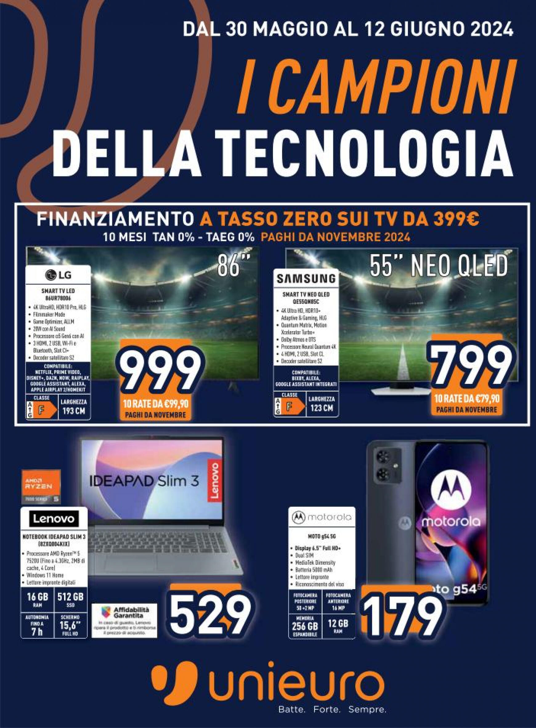 unieuro - Nuovo volantino Unieuro - Speciale Samsung Tablet 30.05. - 12.06. - page: 1