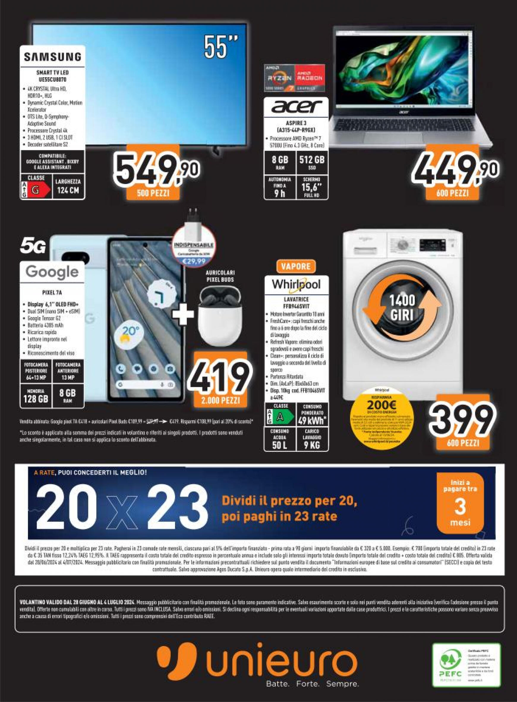 unieuro - Nuovo volantino Unieuro - Speciale Piccoli Elettrodomestici 28.06. - 04.07. - page: 20