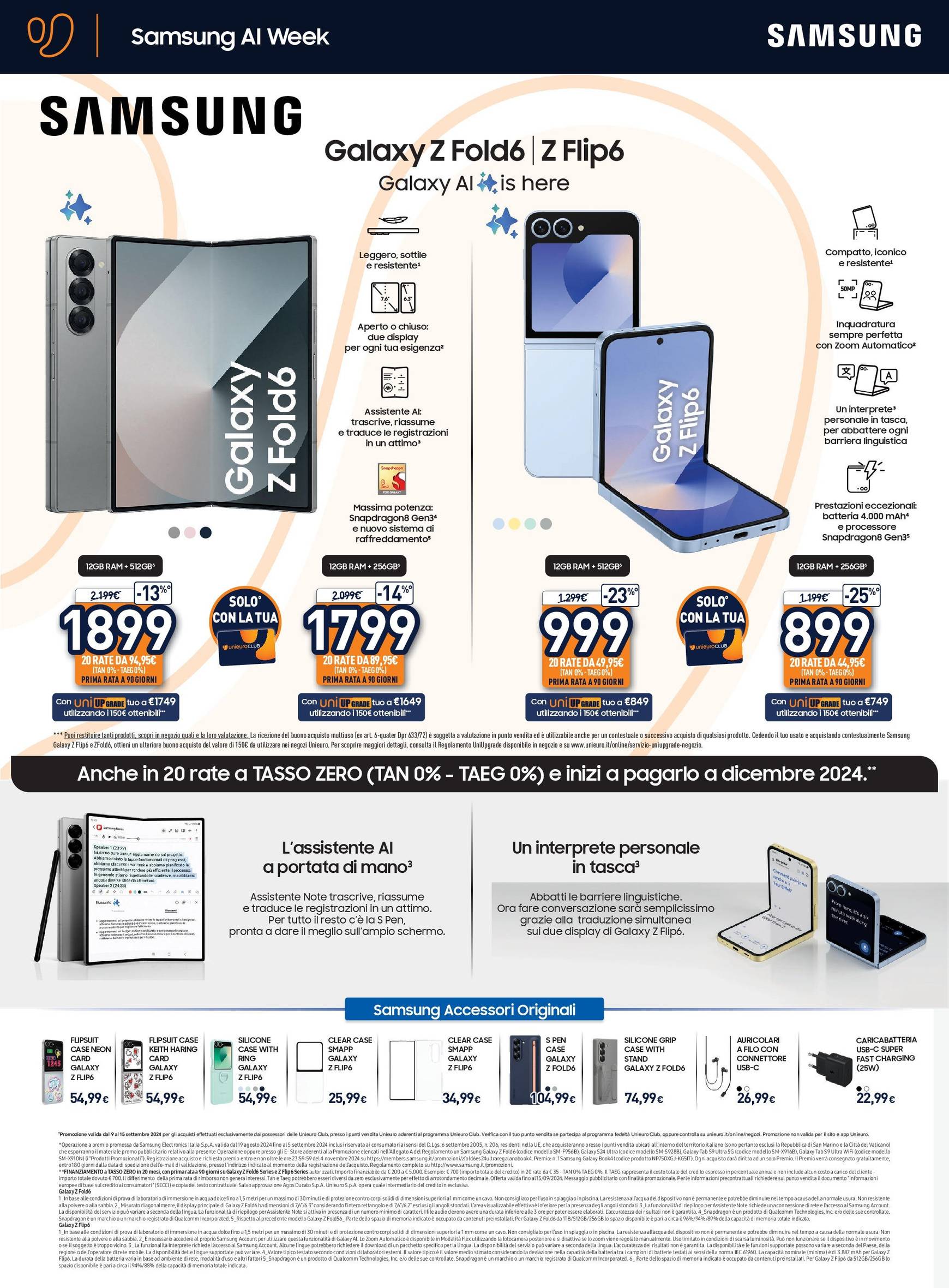 unieuro - Nuovo volantino Unieuro - Speciale Samsung week 09.09. - 15.09. - page: 2