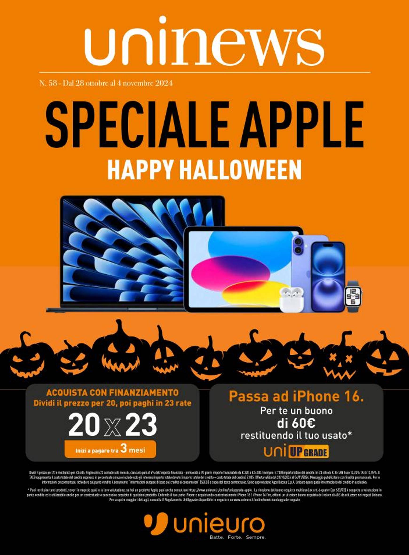 unieuro - Volantino Unieuro - Speciale Apple valido dal 28.10. al 04.11.