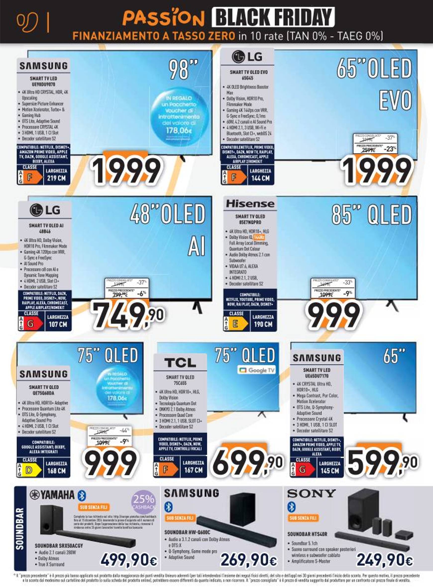 unieuro - Volantino Unieuro - Black Friday valido dal 20/11 al 27/11 - page: 2