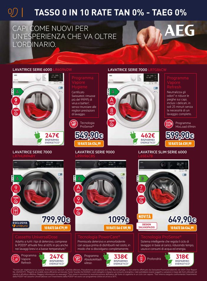 unieuro - Volantino Unieuro - Speciale Electrolux-AEG valido dal 27/12 al 16/01 - page: 6