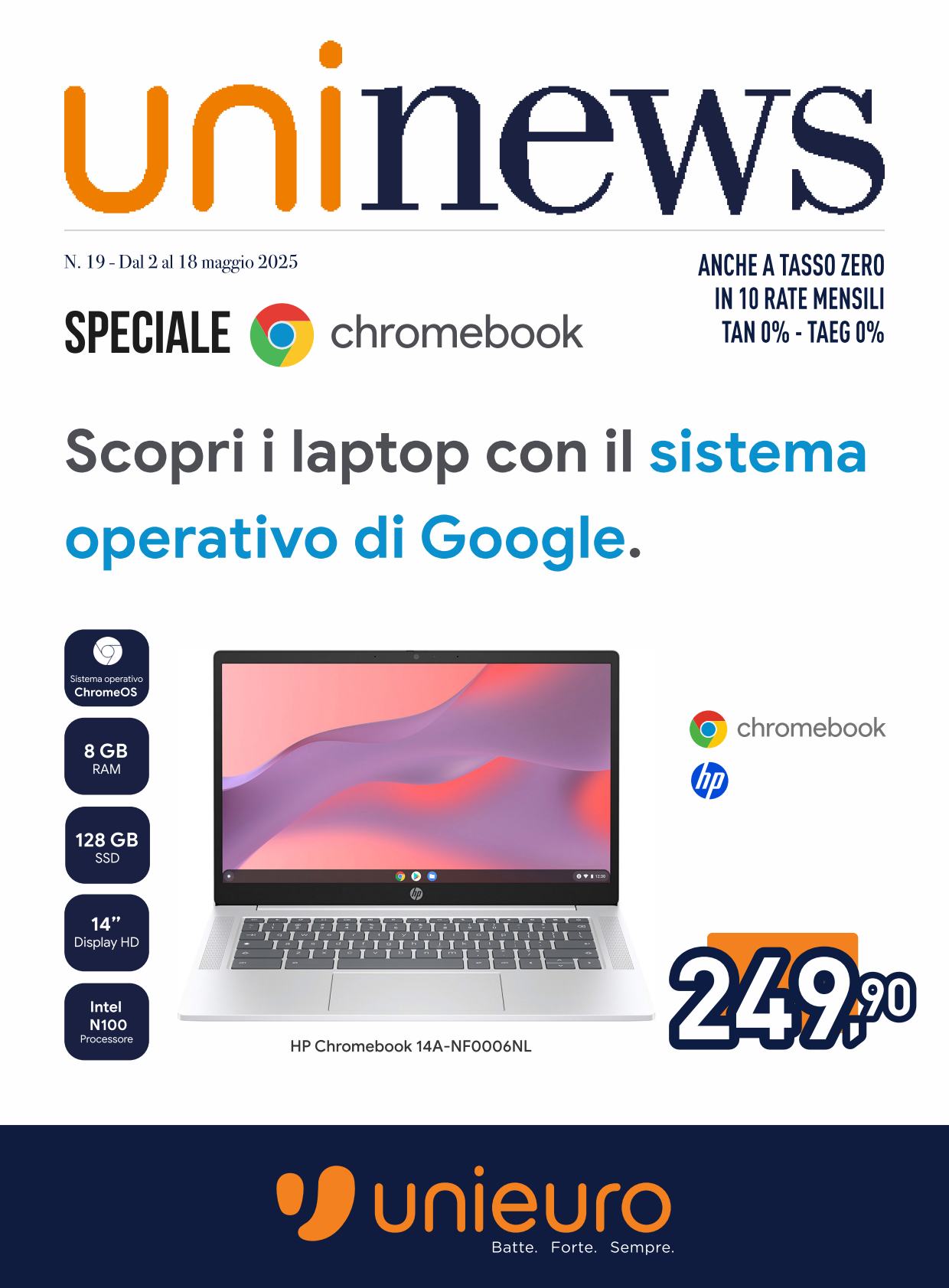 unieuro - Volantino Unieuro - Speciale Chromebook valido dal 02/05 al 18/05 - page: 1