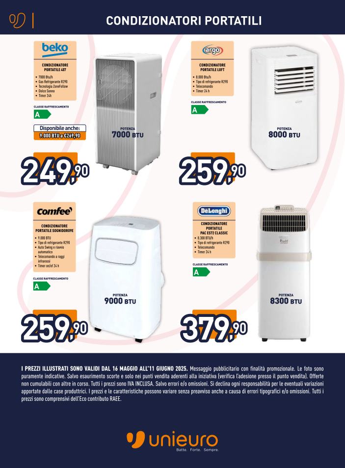 unieuro - Volantino Unieuro - Speciale Clima valido dal 16/05 al 11/06 - page: 16