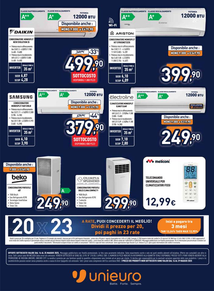 unieuro - Volantino Unieuro - Sottocosto valido dal 16/05 al 25/05 - page: 24 unieuro - Volantino Unieuro - Sottocosto valido dal 16/05 al 25/05 - page: 24