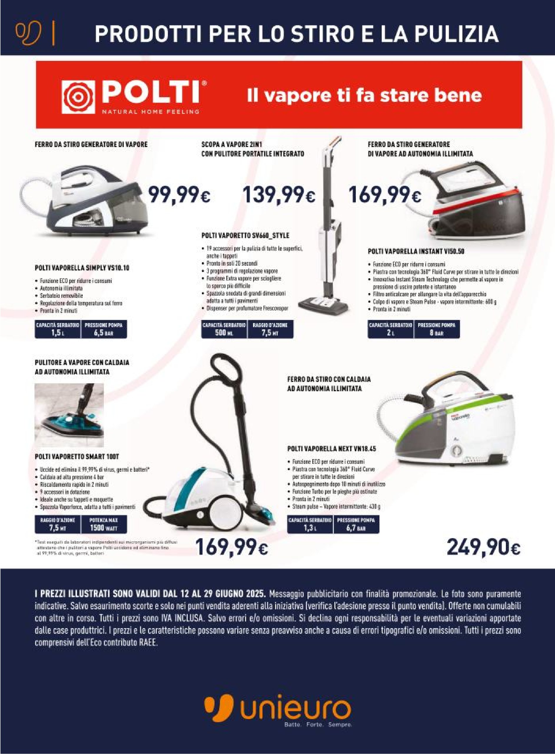 unieuro - Volantino Unieuro - Speciale Piccoli Elettrodomestici valido dal 12/06 al 29/06 - page: 12