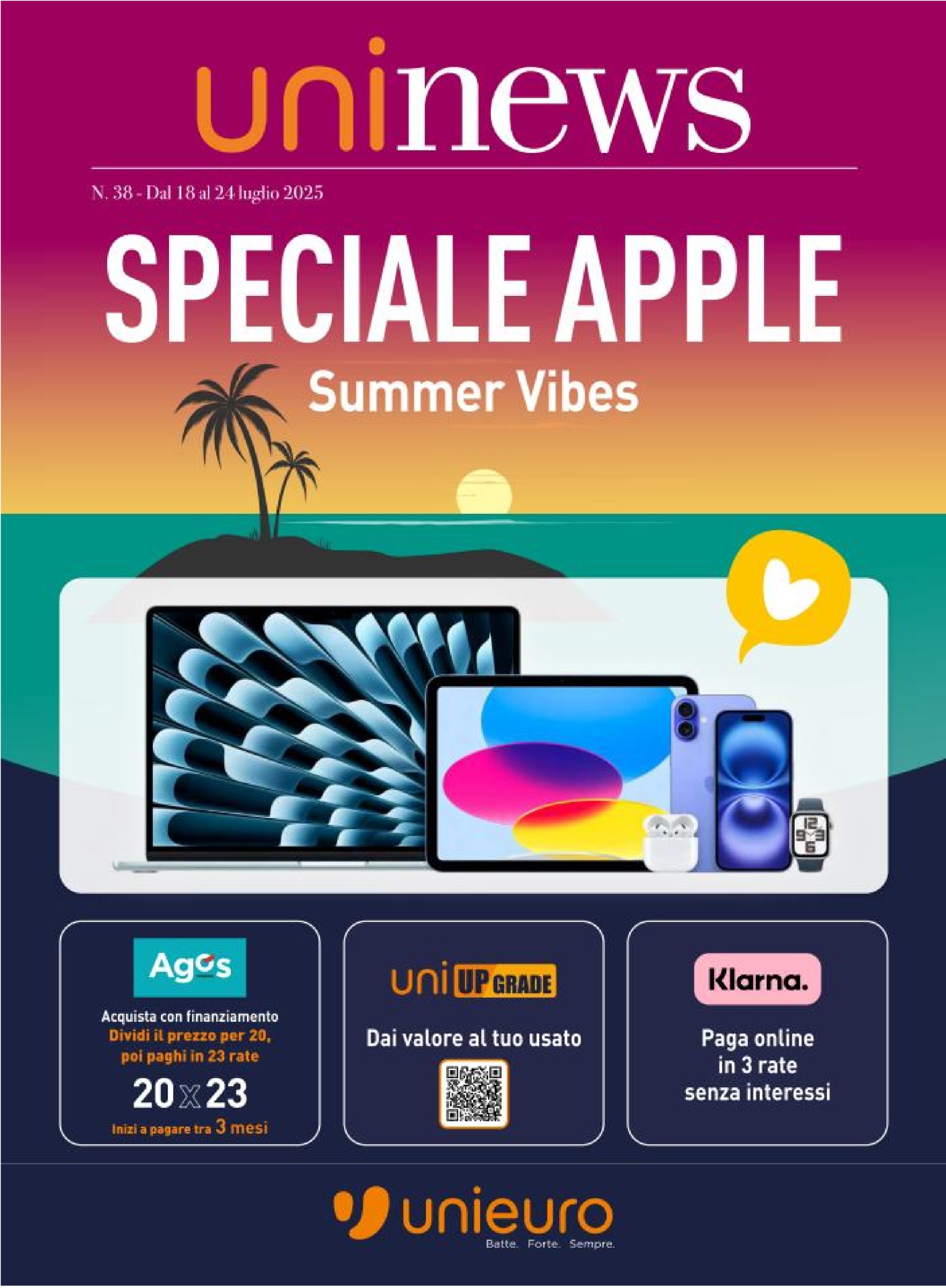 unieuro - Volantino Unieuro - Speciale Apple valido dal 18/07 al 24/07