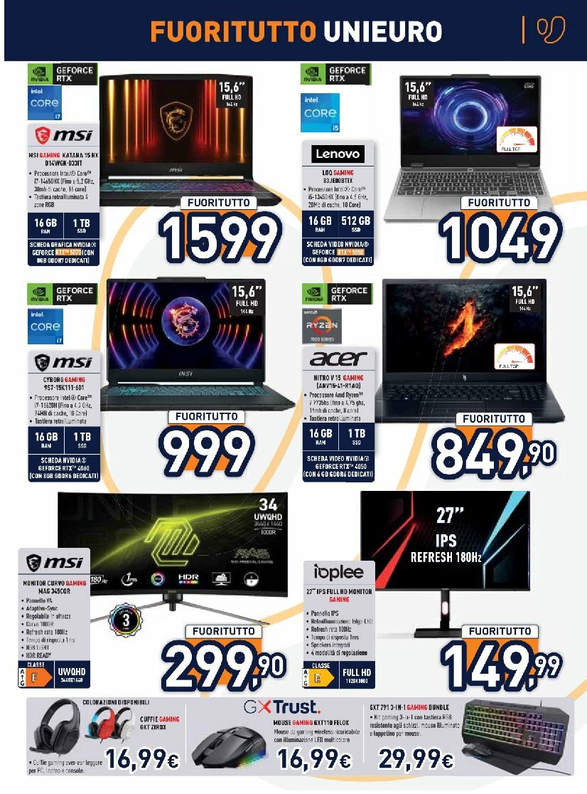 unieuro - Volantino Unieuro valido dal 01/08 al 13/08 - page: 13