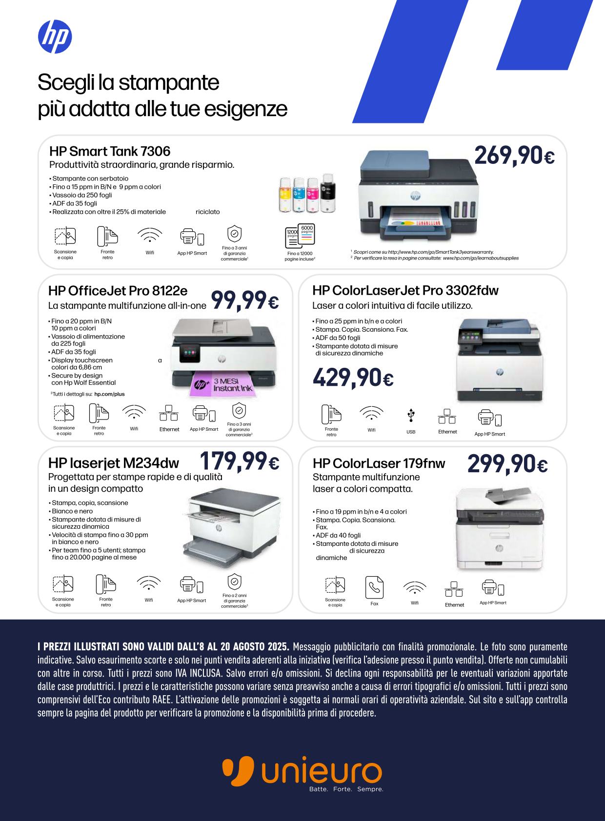 unieuro - Volantino Unieuro - Speciale HP Days valido dal 08/08 al 20/08 - page: 10