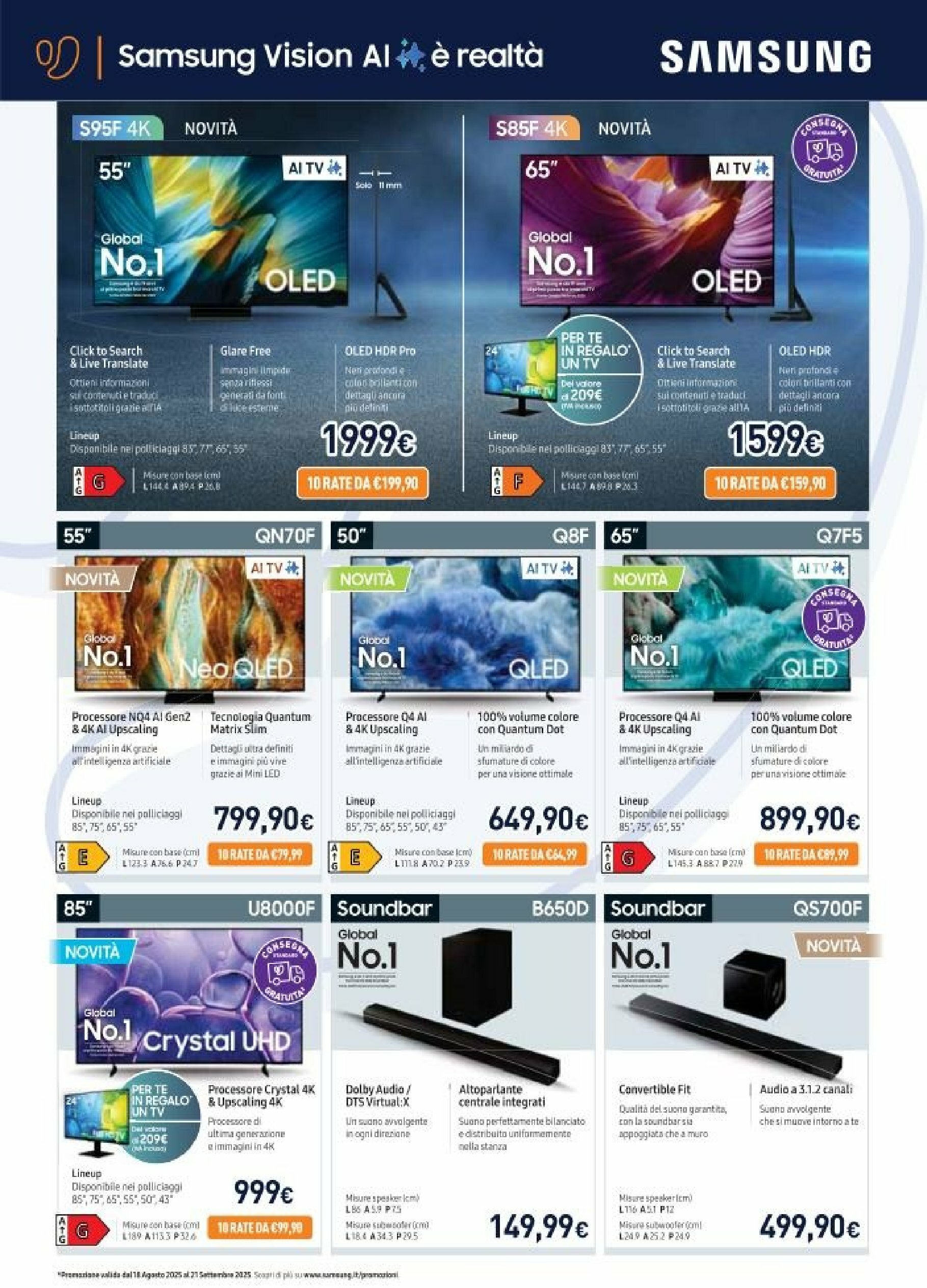 unieuro - Volantino Unieuro - Speciale TV valido dal 22/08 al 04/09 - page: 2