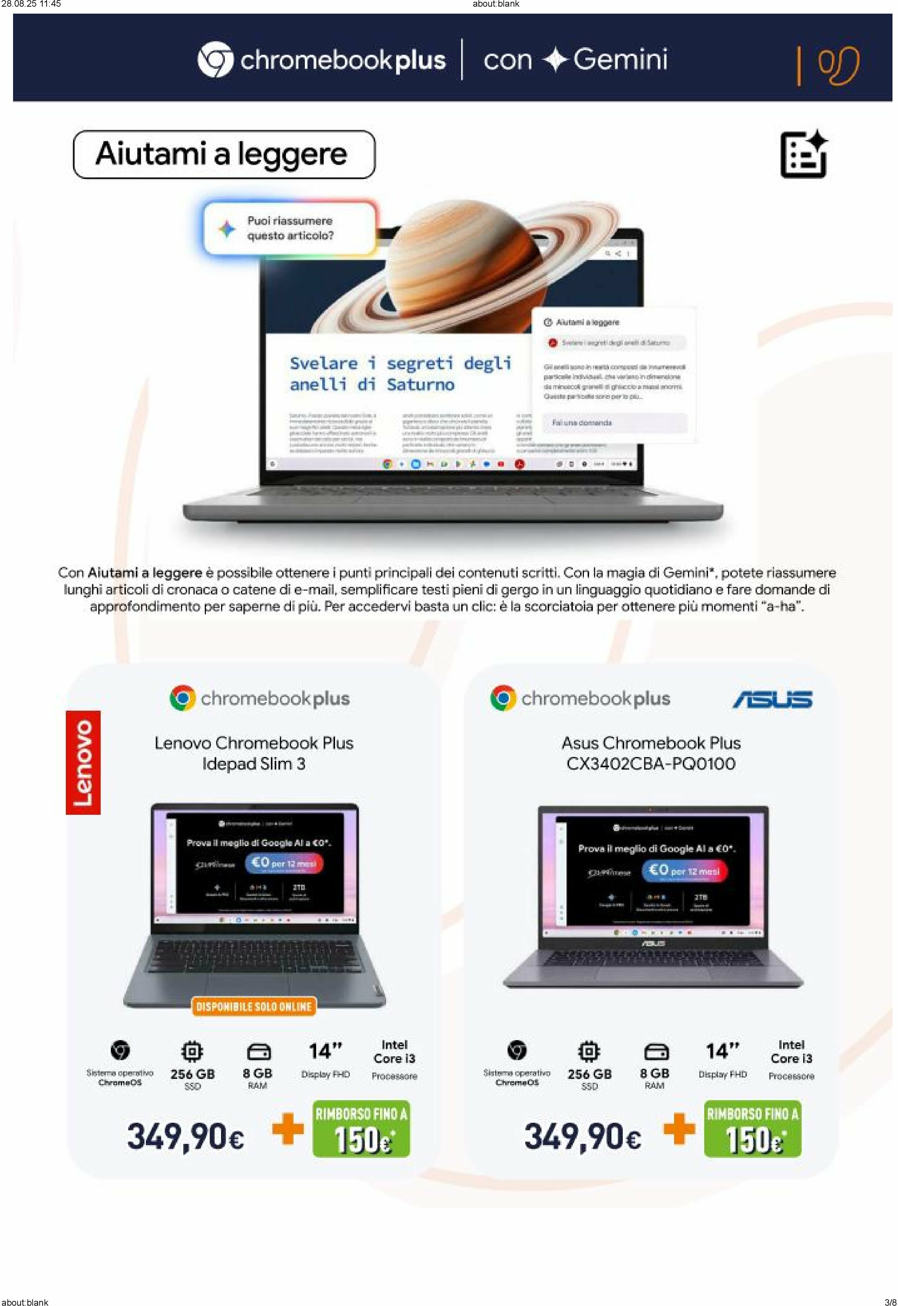 unieuro - Volantino Unieuro - Speciale Chromebook valido dal 22/08 al 04/09 - page: 3