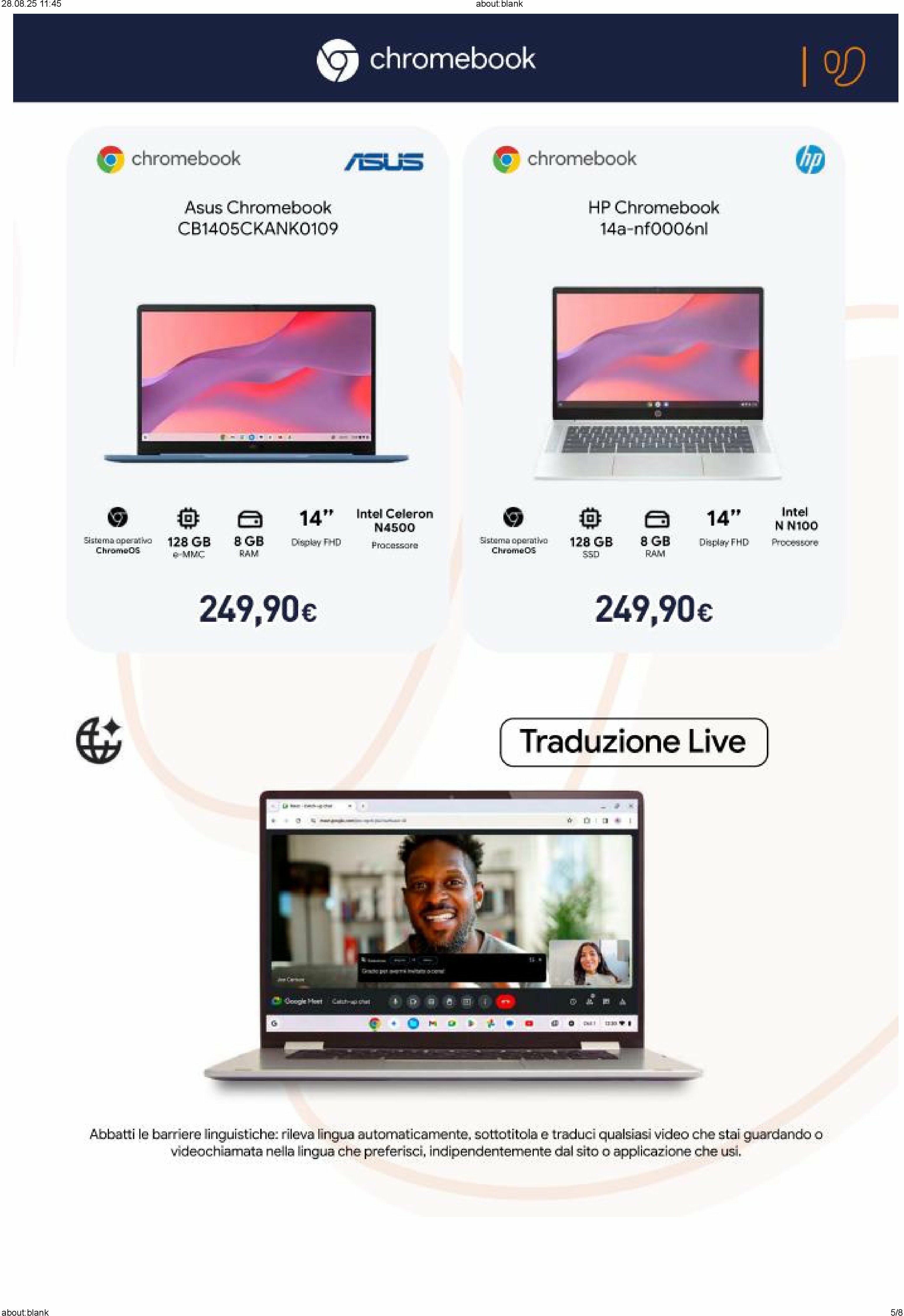 unieuro - Volantino Unieuro - Speciale Chromebook valido dal 22/08 al 04/09 - page: 5