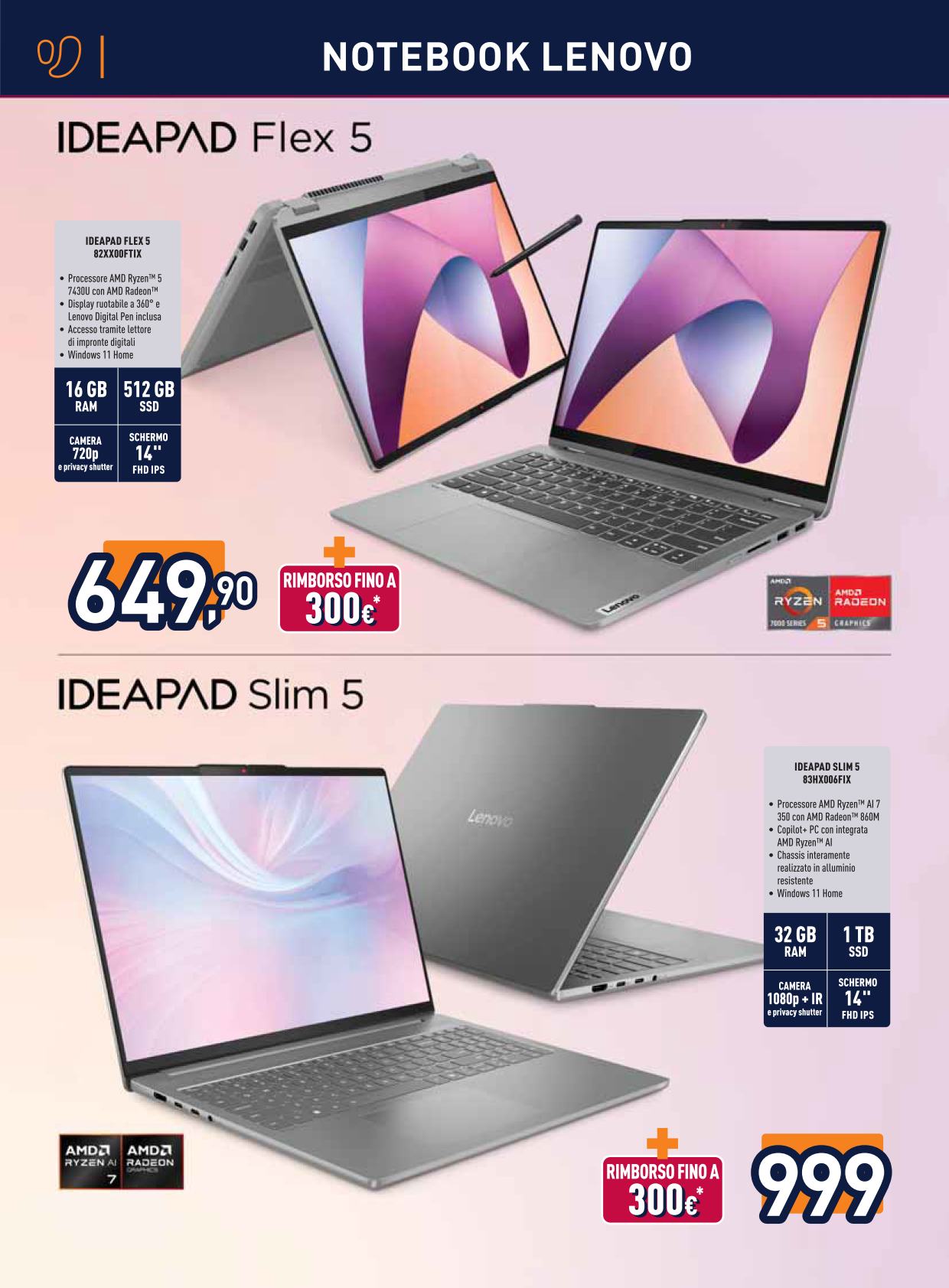 unieuro - Volantino Unieuro - Speciale Lenovo valido dal 05/09 al 18/09 - page: 2