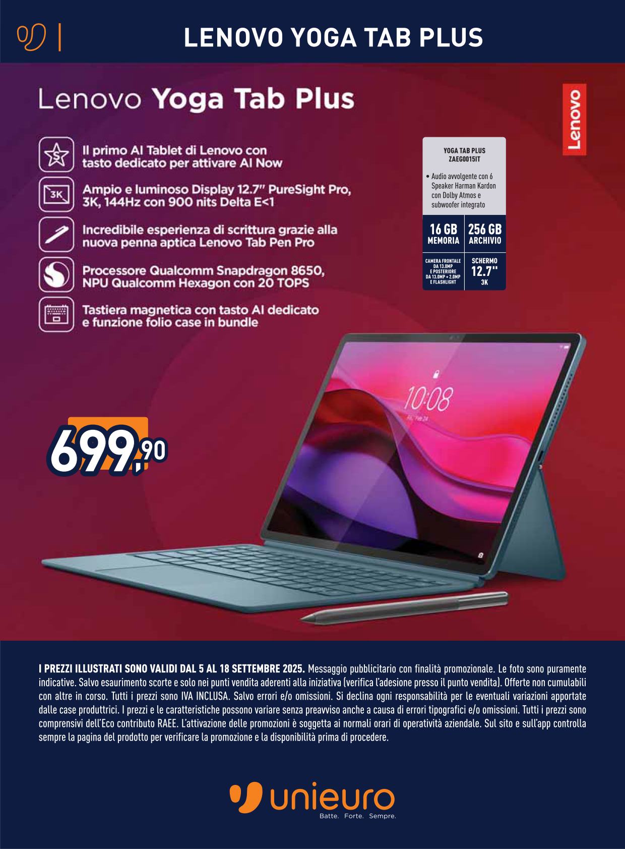 unieuro - Volantino Unieuro - Speciale Lenovo valido dal 05/09 al 18/09 - page: 10