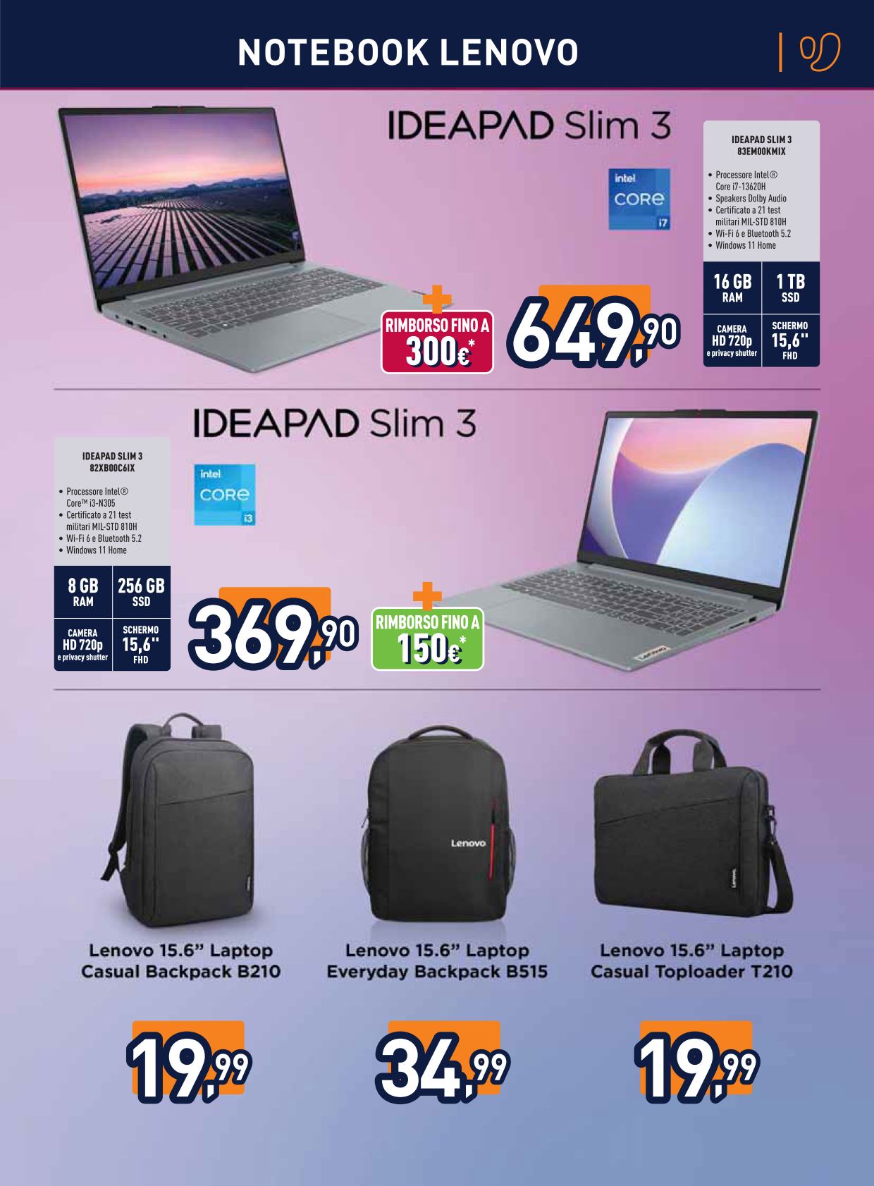 unieuro - Volantino Unieuro - Speciale Lenovo valido dal 05/09 al 18/09 - page: 3