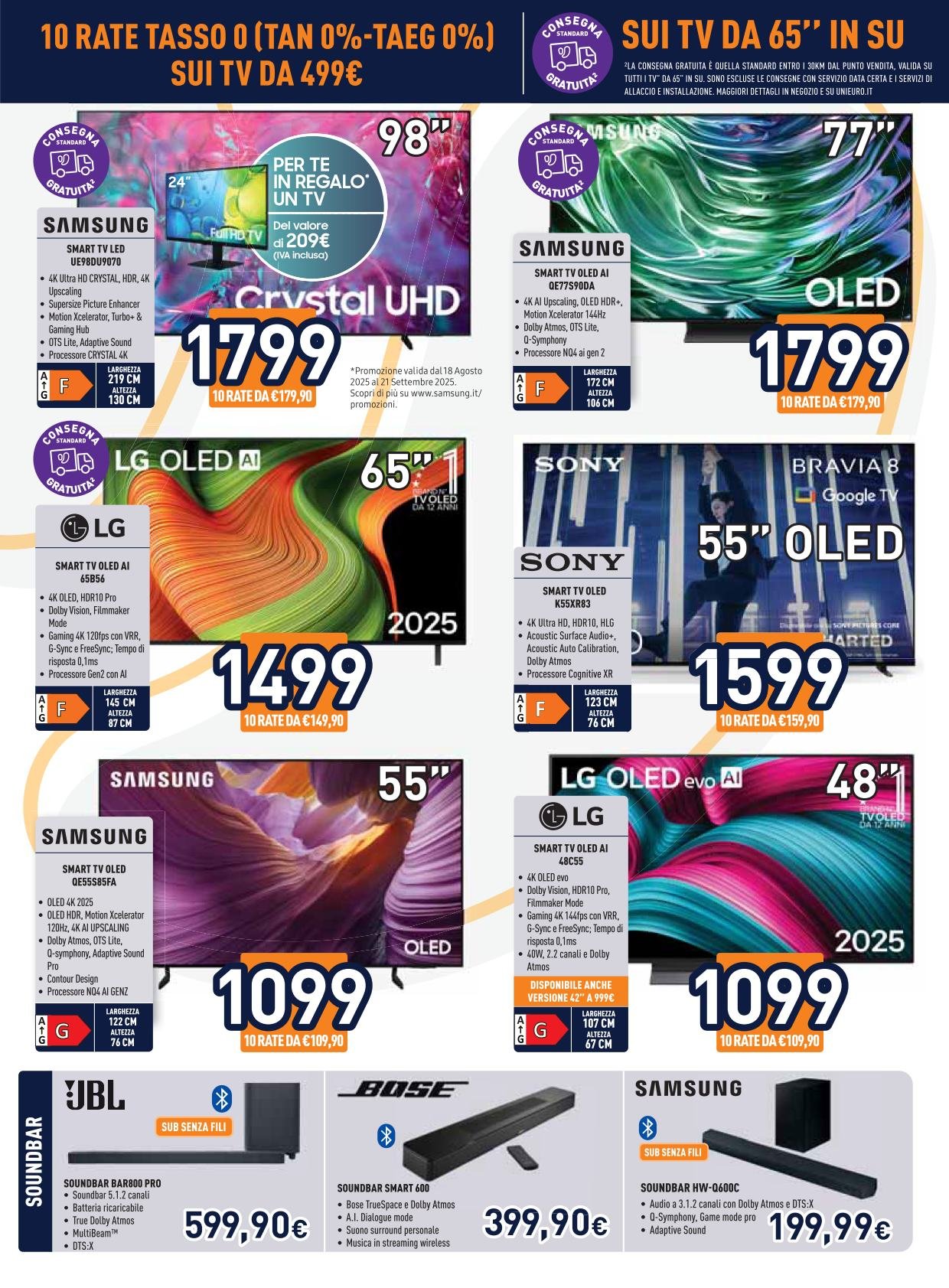 unieuro - Volantino Unieuro valido dal 05/09 al 18/09 - page: 2