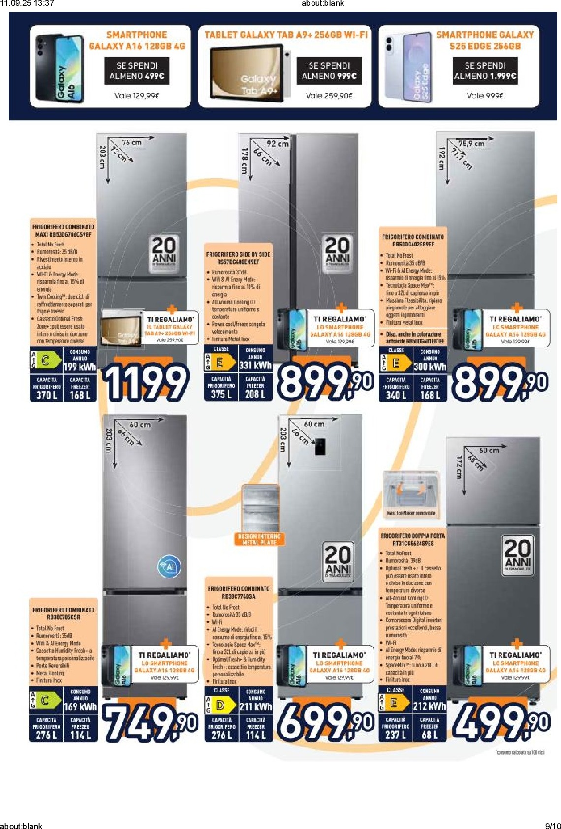 unieuro - Volantino Unieuro - Samsung valido dal 08/09 al 15/09 - page: 9