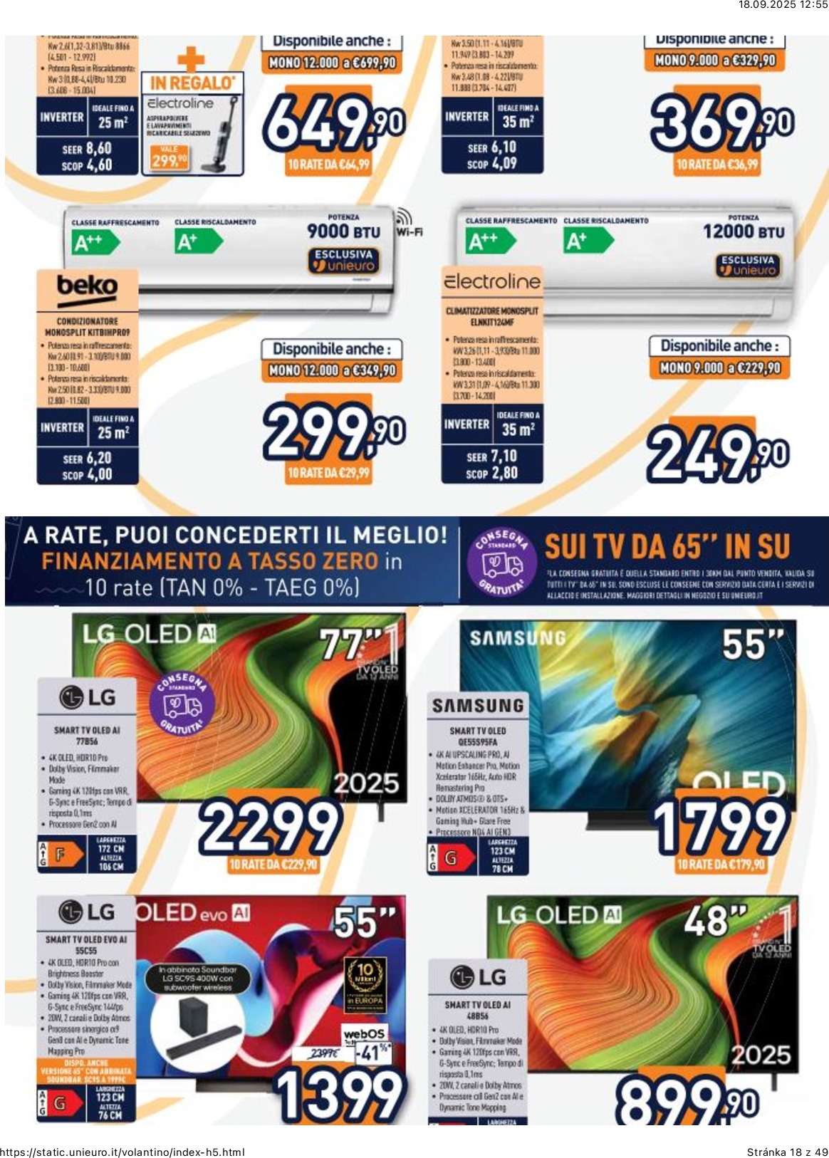 unieuro - Volantino Unieuro valido dal 17/09 al 02/10 - page: 18