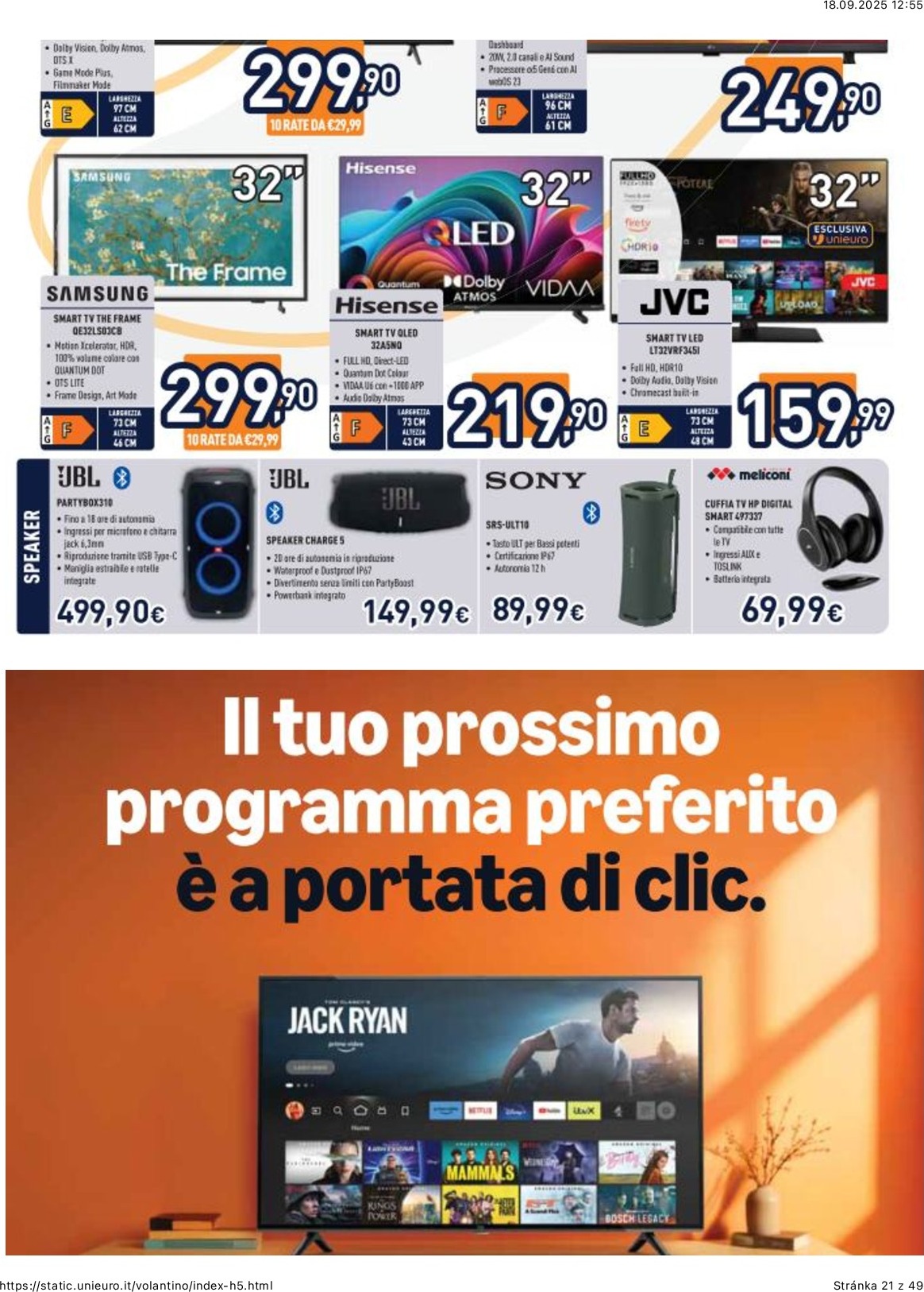 unieuro - Volantino Unieuro valido dal 17/09 al 02/10 - page: 21