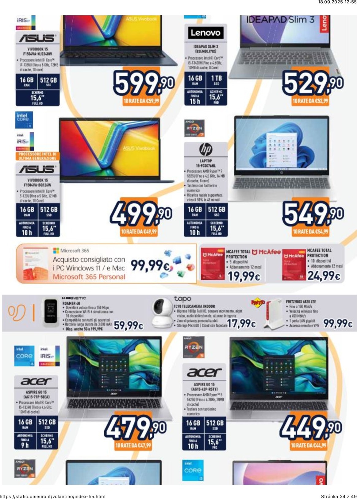 unieuro - Volantino Unieuro valido dal 17/09 al 02/10 - page: 24