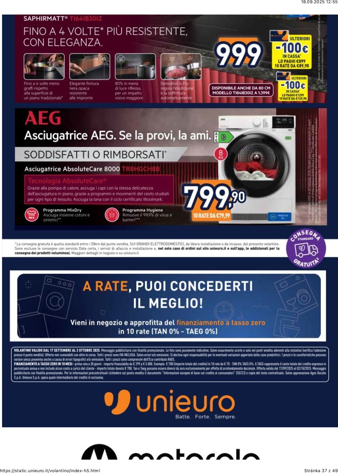 unieuro - Volantino Unieuro valido dal 17/09 al 02/10 - page: 37