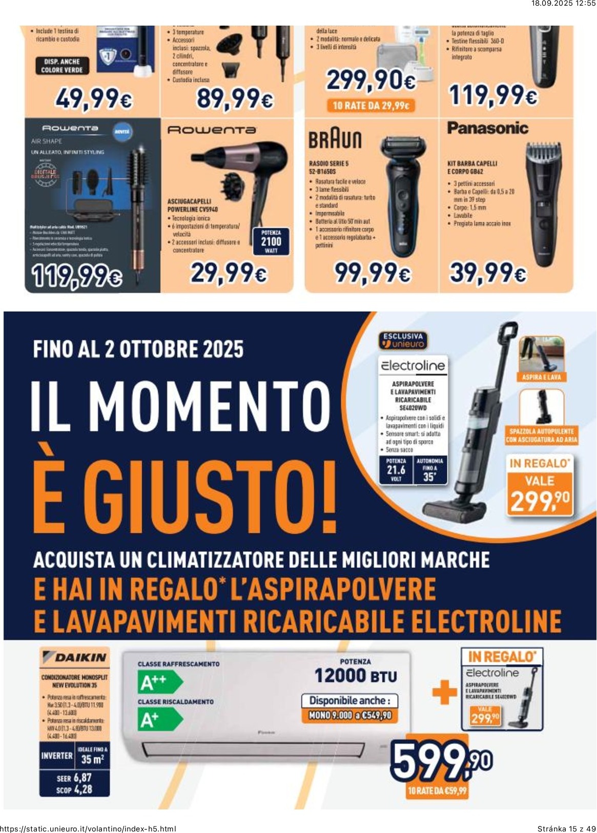 unieuro - Volantino Unieuro valido dal 17/09 al 02/10 - page: 15