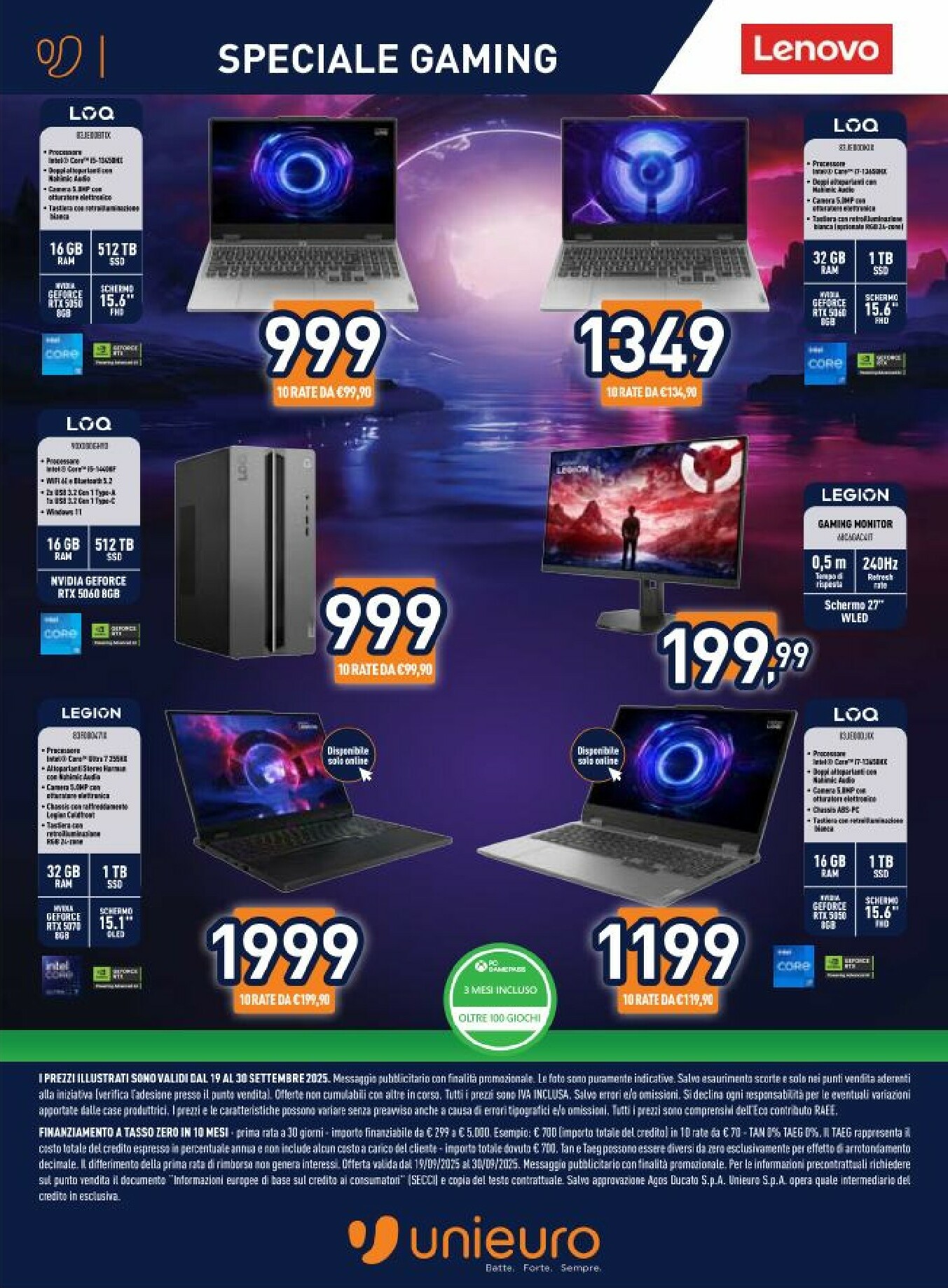 unieuro - Volantino Unieuro - Speciale Gaming valido dal 19/09 al 30/09 - page: 4
