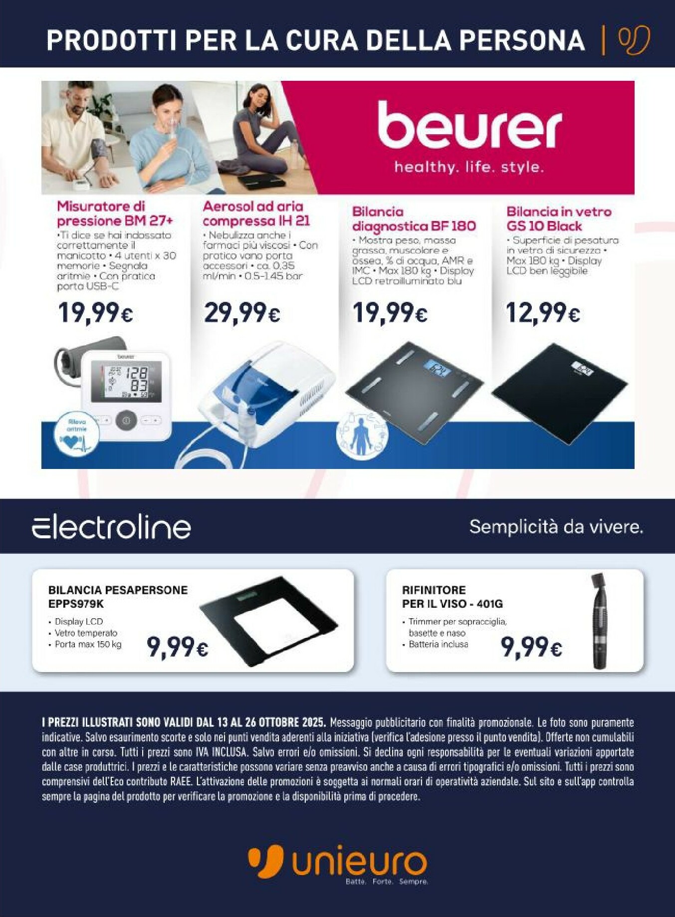unieuro - Volantino Unieuro - Speciale Piccoli Elettrodomestici valido dal 13/10 al 26/10 - page: 25