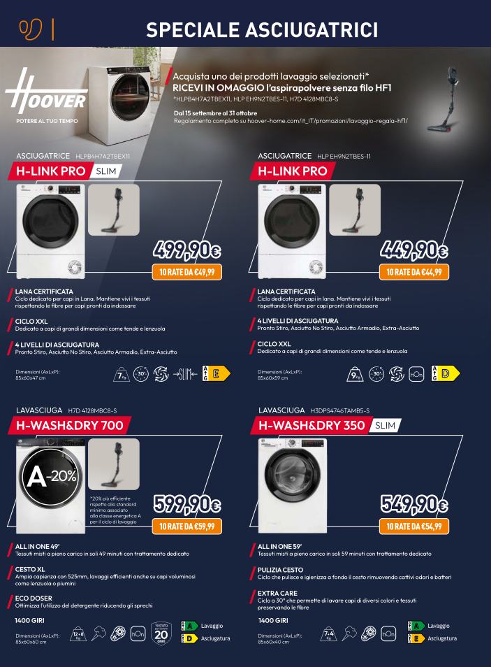 unieuro - Volantino Unieuro - Speciale Asciugatrici Sfoglia lo speciale valido dal 17/10 al 05/11 - page: 10