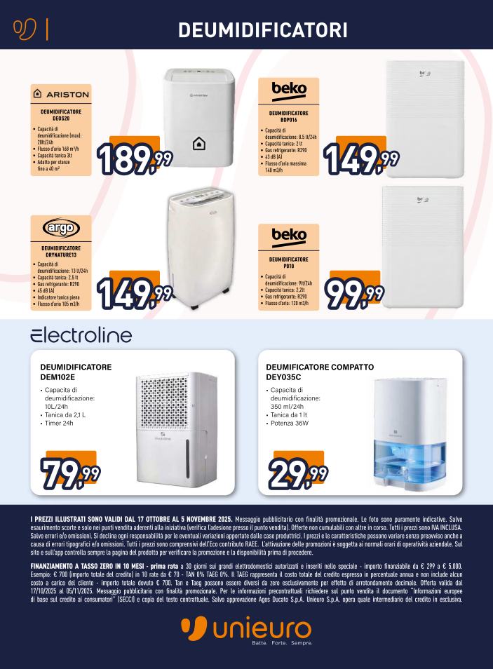 unieuro - Volantino Unieuro - Speciale Asciugatrici Sfoglia lo speciale valido dal 17/10 al 05/11 - page: 16