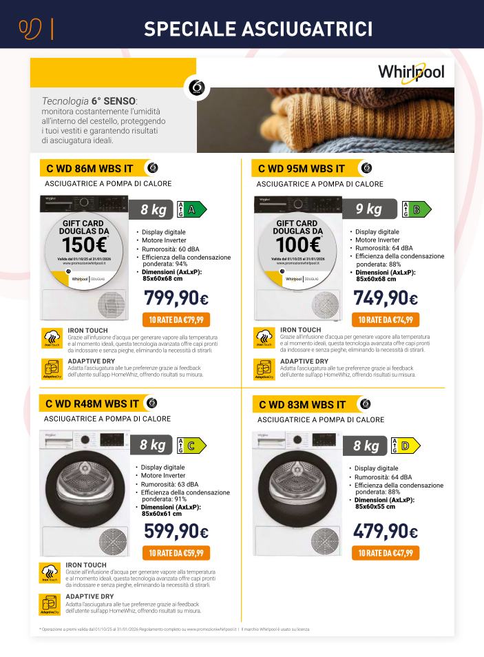 unieuro - Volantino Unieuro - Speciale Asciugatrici Sfoglia lo speciale valido dal 17/10 al 05/11 - page: 6