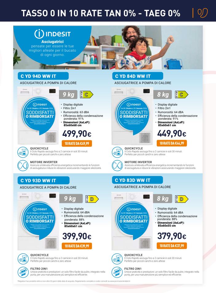 unieuro - Volantino Unieuro - Speciale Asciugatrici Sfoglia lo speciale valido dal 17/10 al 05/11 - page: 9