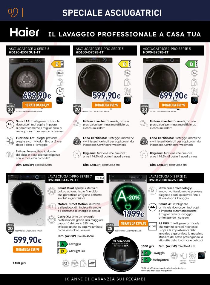 unieuro - Volantino Unieuro - Speciale Asciugatrici Sfoglia lo speciale valido dal 17/10 al 05/11 - page: 12