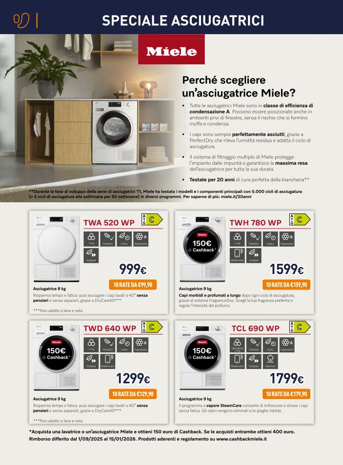 unieuro - Volantino Unieuro - Speciale Asciugatrici Sfoglia lo speciale valido dal 17/10 al 05/11 - page: 4