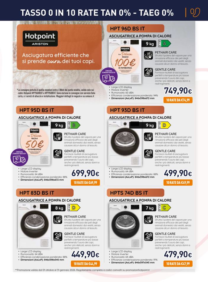 unieuro - Volantino Unieuro - Speciale Asciugatrici Sfoglia lo speciale valido dal 17/10 al 05/11 - page: 7