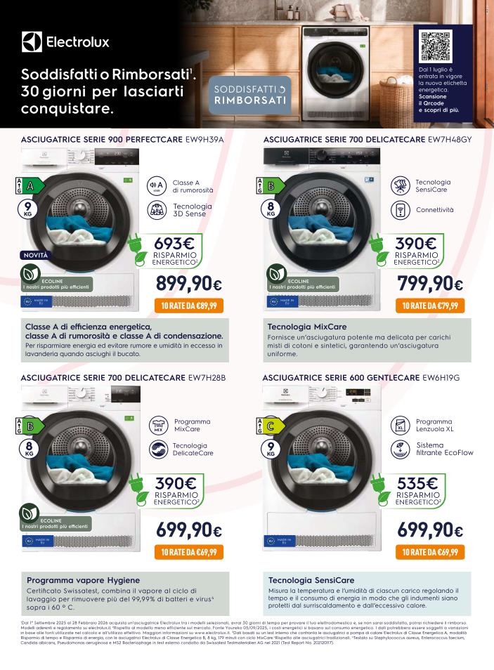 unieuro - Volantino Unieuro - Speciale Asciugatrici Sfoglia lo speciale valido dal 17/10 al 05/11 - page: 2