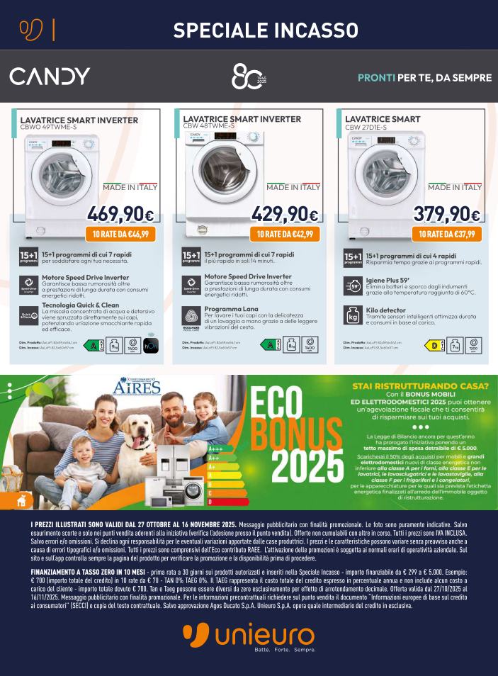 unieuro - Volantino Unieuro - Speciale Incasso Sfoglia lo speciale valido dal 27/10 al 16/11 - page: 22
