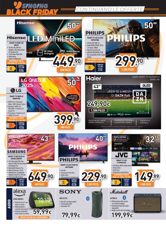 unieuro - Volantino Unieuro - Black Friday valido dal 19/11 al 25/11 - page: 14