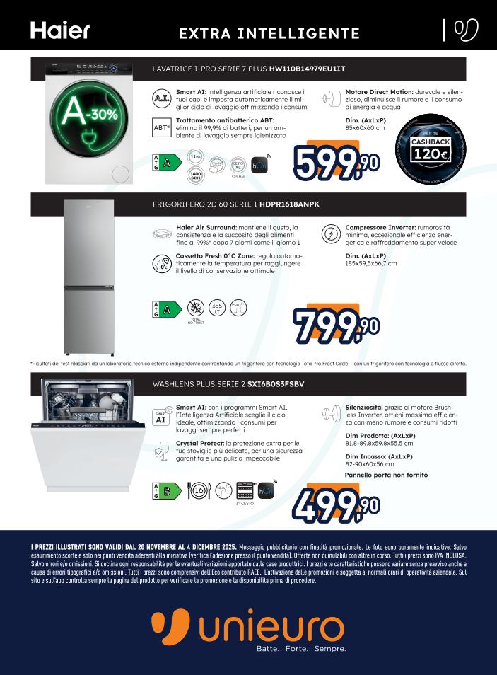 unieuro - Volantino Unieuro - News valido dal 20/11 al 04/12 - page: 5